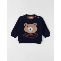 Pull En Tricot Bleu