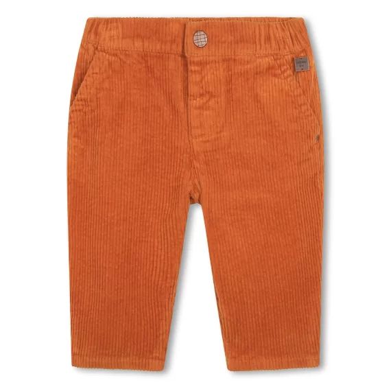 Pantalon en velours côtelé Garçon Marron