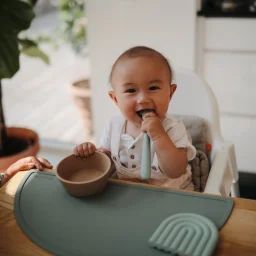 Bol à ventouse en silicone Natural