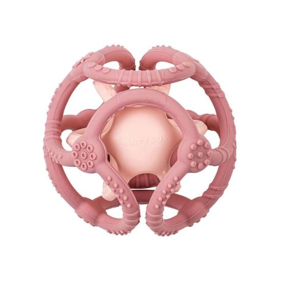Lot de 2 balles encastrables en silicone roses