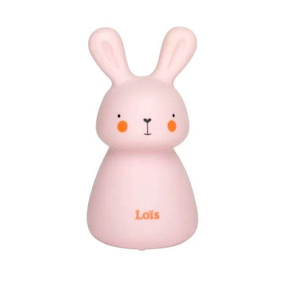 Veilleuse bebe fille couleur rose «Lois» de Olala® – Veilleuse de nuit motif lapin lumière led lampe de nuit [Veilleuse enfant led]rose