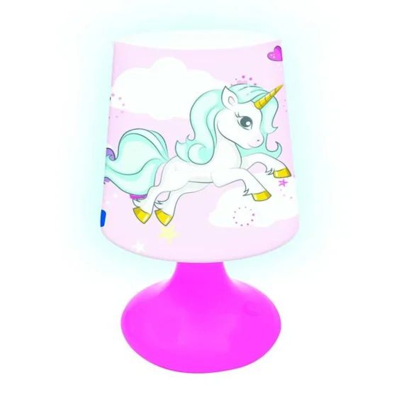 Mini Lampe De Chevet Veilleuse Sans Fil Licorne Multicolore