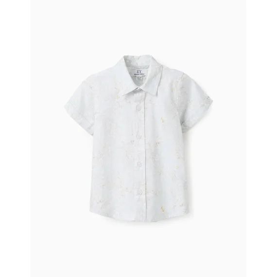 Chemise Florale En Coton Vert