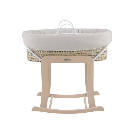 Couffin avec support beige et habillage beige Nature Waterwood