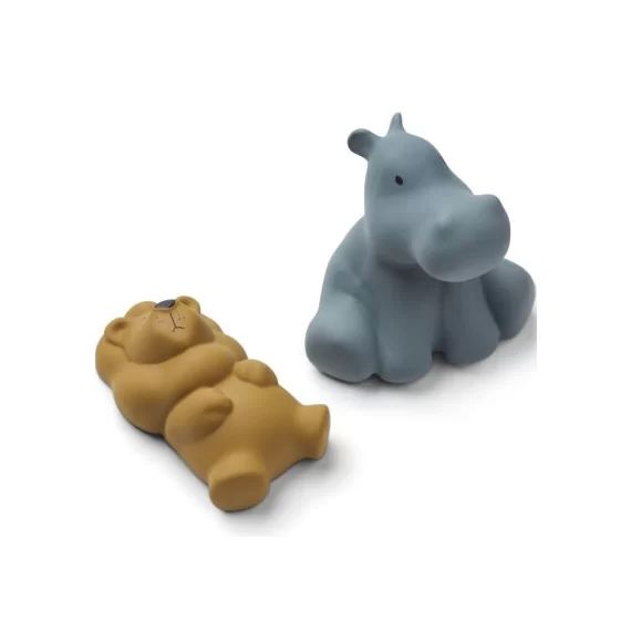 Lot de 2 jouets de bain Vikky Safari Whale blue mix