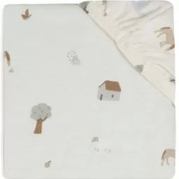 Drap housse en coton Farm (60 x 120 cm)