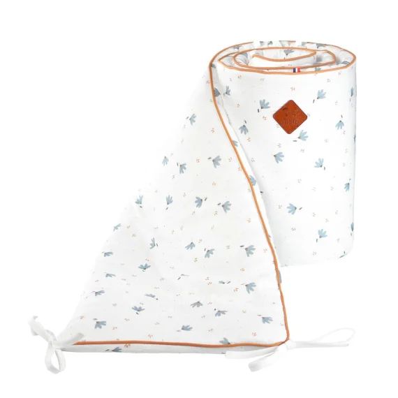 Tour De Lit Universel En Gaze De Coton Bleuet Imprimé Floral