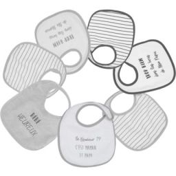 Lot de 7 bavoirs Bébé heureux