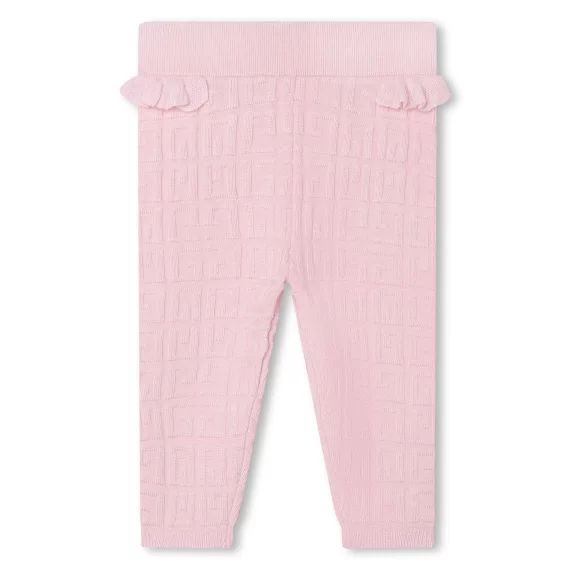 Legging en tricot à motifs Fille Rose
