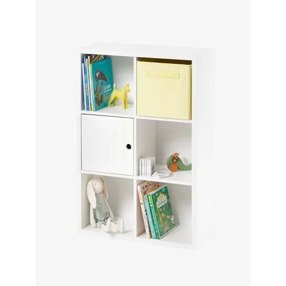 Meuble de rangement 6 cases blanc