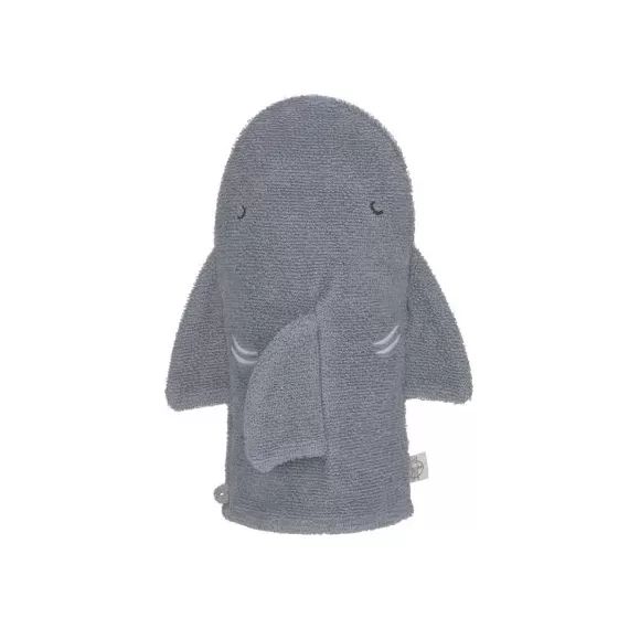 Gant de toilette en coton bio Requin