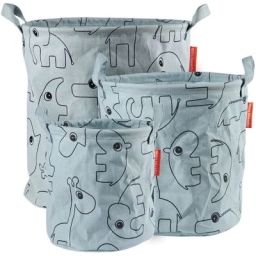 Lot de 3 sacs à jouets Contour bleu