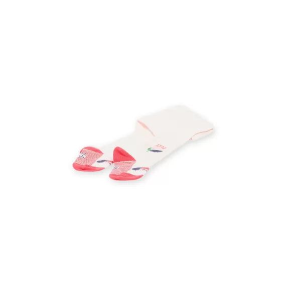 Collants À Motifs Fleurs, À Rayures Et Fantaisie – Blanc
