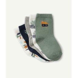 Lot de 5 chaussettes bébé garçon unies et imprimées –  – Soldes