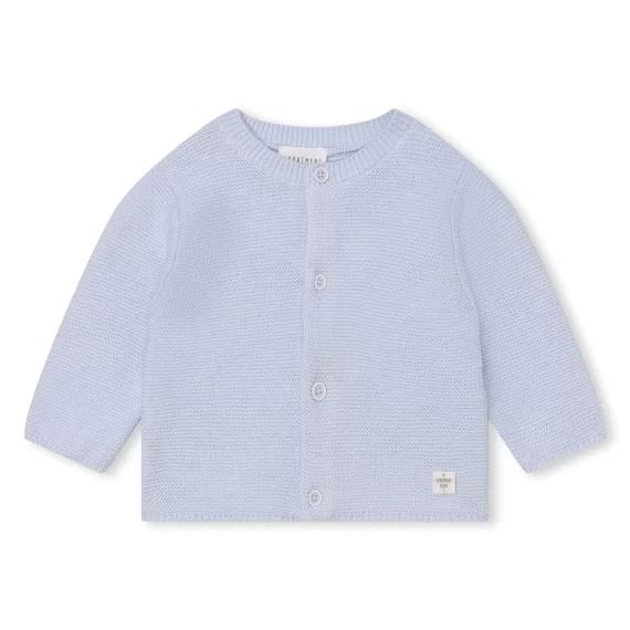 Cardigan en point mousse Garçon Bleu