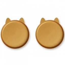 Lot de 2 assiettes Mae Rabbit golden caramel