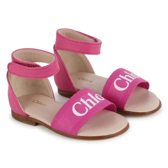 Sandales avec bride cheville Fille Rose