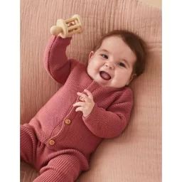 Cardigan en tricot rouge