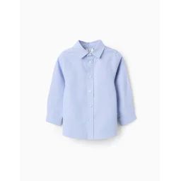 Chemise En Oxford De Coton Bleu Clair
