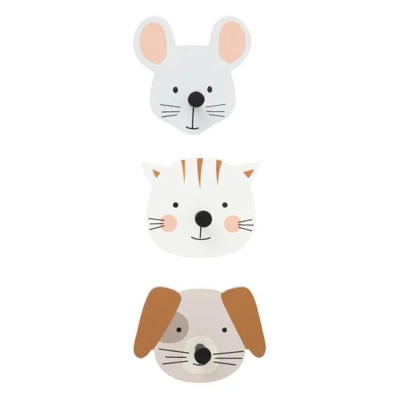 Lot De 3 Patères Enfants – Adoni Multicolore