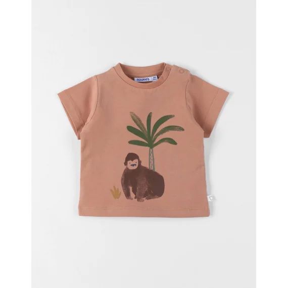 T-shirt Coton Marron