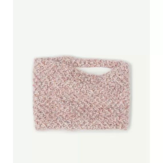 Le snood en tricot nuancé rose en fibres recyclées –  – Soldes
