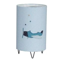 Lampe à  Poser Pieds Métal en coton Bleu bleu