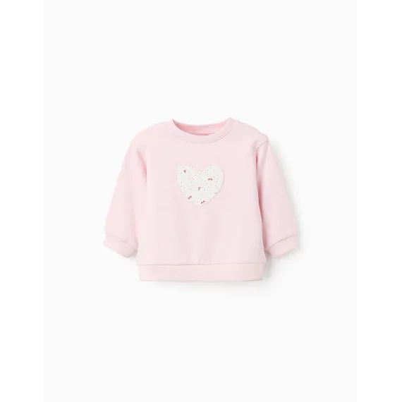Sweat En Coton Rose Clair