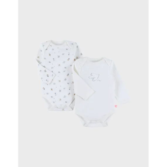 Set De 2 Bodys Coton Blanc