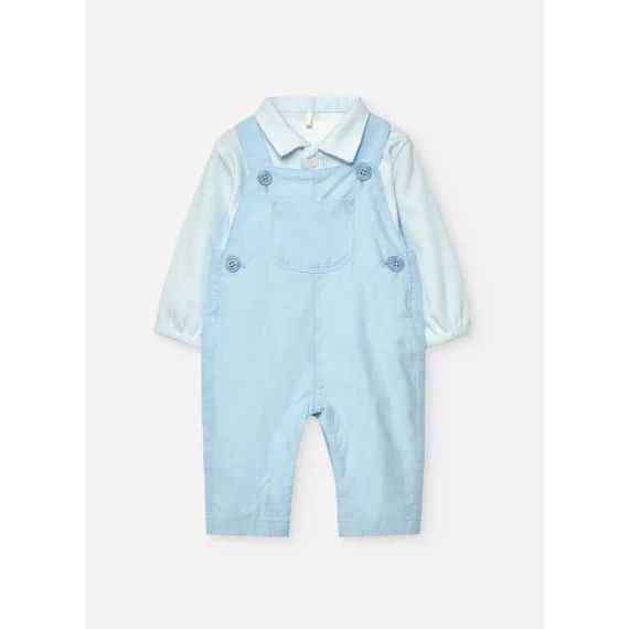 Ensemble Pour Bébé En Tricot Bleu