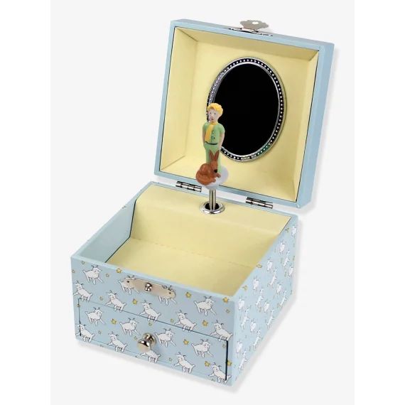 Boîte à Musique Cube Le Petit Prince et le Mouton – TROUSSELIER bleu pâle