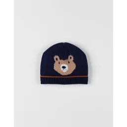 Bonnet En Tricot Ours Bleu
