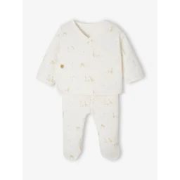 Ensemble naissance oies écru