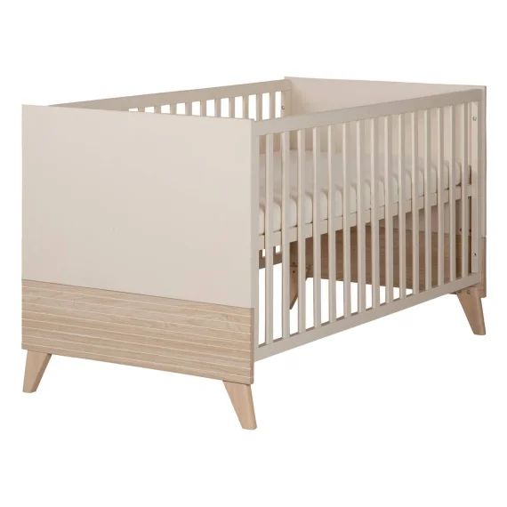 Lit Évolutif Transformable En Lit Junior – Style Scandinave – Sidney Cashmere / Chêne