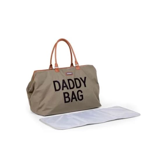 Sac à langer à anses papa Daddy Bag toile kaki