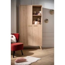 Armoire 2 Portes Marron