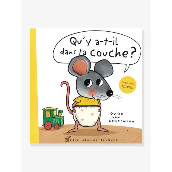 Livre – Qu&rsquo;y a-t-il dans ta couche ? – ALBIN MICHEL blanc