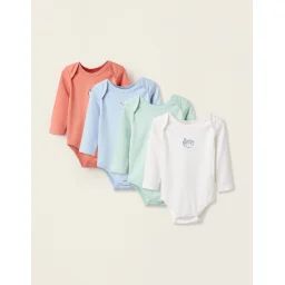 Pack 4 Bodies De Coton Multicolore