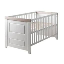Lit Bébé Évolutif Convertible En Lit Junior Felicia Blanc Cassé / Luna Elm