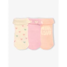 Lot de 3 paires de chaussettes Bébé love écru