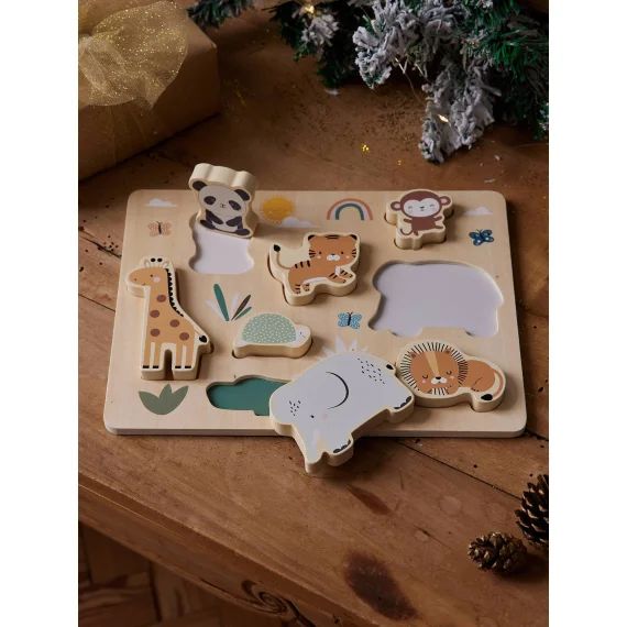 Puzzle chunky Jungle en bois FSC® bois
