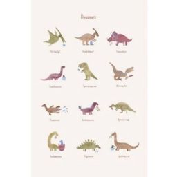 Affiche Dinosaures (42 x 30 cm)