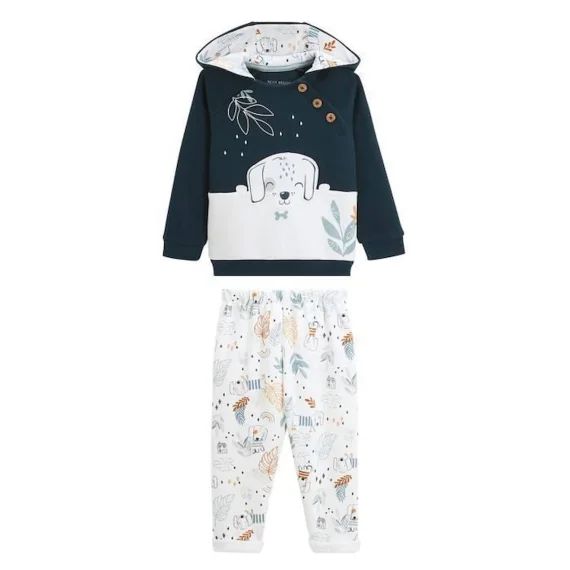 Ensemble En Molleton Sweat Et Pantalon Bébé Garçon Scotty Bleu