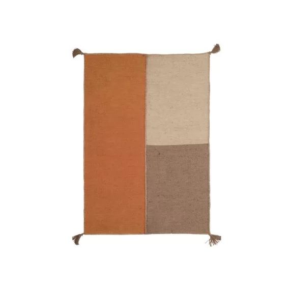 Tapis rectangulaire en jute Dune paprika (140 x 200 cm)