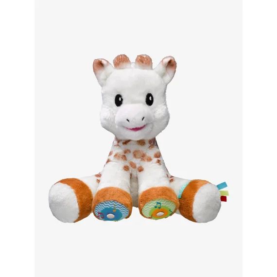 Peluche Sophie la girafe touch and music VULLI blanc