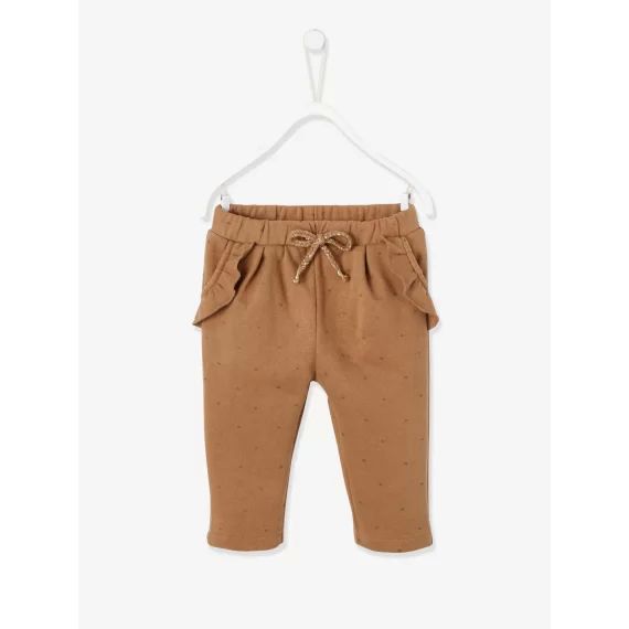 Pantalon molleton bébé fille chaudron imprimé