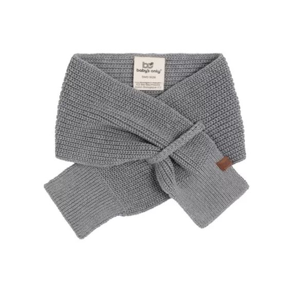 Écharpe bébé en coton bio Soul gris (0-6 mois)