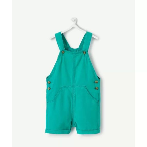 Salopette fluide bébé garçon vert canard –  – Soldes