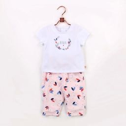 T-shirt à manches courtes Fille Blanc