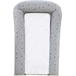 Matelas à langer + 2 carrés éponges étoile gris